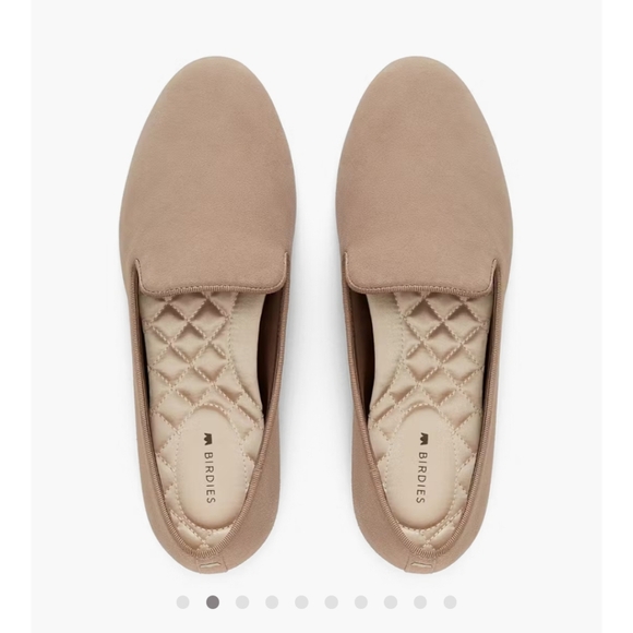 Birdies Tan Suede Loafers Slip-On Elegance - Picture 8 of 12